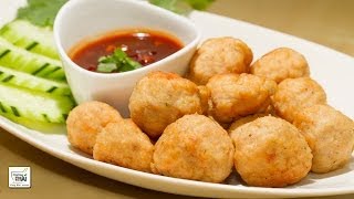 Receta fácil de Albóndigas de cerdo fritas con salsa de tamarindo [upl. by Carlotta390]