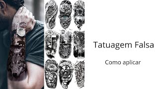 Tatuagem Falsa Como aplicar e onde comprar Tatuagem Temporária [upl. by Netsirhc]