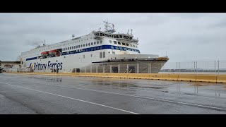 Brittany Ferries Galicia Santander to Portsmouth Jan 2023 Storm Gerard bayofbiscay brittanyferries [upl. by Aelsel]