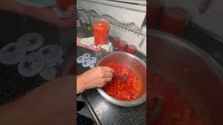 canned tomatoes for winter youtubeshorts tomato [upl. by Shimkus344]