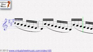 Johann Sebastian Bachs Prelude from Suite No 1 for bass clarinet sheet music  Video Score [upl. by Aiak174]