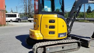 2015 John Deere 35G Mini Excavator For Sale  LOW HOURS [upl. by Sungam]