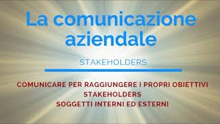 La comunicazione aziendale [upl. by Lindahl]