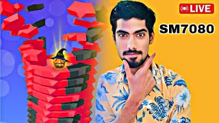 Stack Ball 😱 LIVE🔴 daily gaming ShahrukhSM7080🍁200K LIVE 🎮📲 2024 [upl. by Nnyloj]