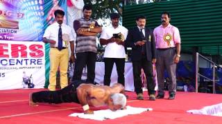 Knuckle push ups world record performence by JACKSON ATTINGAL [upl. by Oinigih]