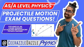 AS A Level Physics A Projectile Motion exam questions walkthrough [upl. by Jessey729]