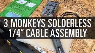 Assembly of 3 Monkeys Solderless 14quot Patch Cable [upl. by Xena]