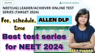 Allen test series for NEET 2024  ALLEN DLP 2324 neet2024 allendlp how to join ALLEN test series [upl. by Faulkner]