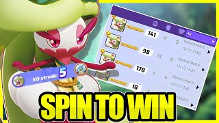 Spinning Tsareena is the KEY to win ALL RANKED GAMES in Solo Que  Pokemon Unite [upl. by Kcirtapnaes289]