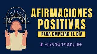 Afirmaciones positivas para empezar el día 🌞 35 afirmacionespositivas [upl. by Nauwaj]