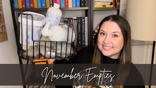 November Empties [upl. by Drannek]