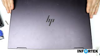 HP HENVY x360 Convertible Laptop Battery replacement change Reparatur [upl. by Oliver928]