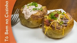 BATATA RECHEADA  Receita de baked potato Episódio 68 [upl. by Lucila993]