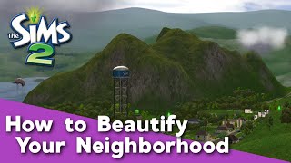 Sims 2 Tutorial  How to Beautify Your Neighborhoods Modern Graphics [upl. by Ydnab833]