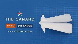 ✈ Paper Airplane Designed to Fly for a Long Time  The Canard  Fold N Fly [upl. by Washburn]