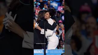 Cardi B Hugs Kamala Harris At When We Vote We Win Rally In Wisconsin  Billboard Shorts [upl. by Akamaozu]