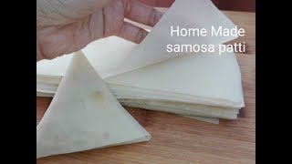 Homemade Samosa Patti How to Fold Samosa Perfectly 2019Ramadan ramadanrecipes [upl. by Enohsal]