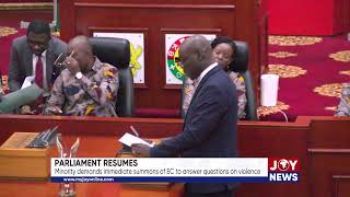 Parliament resumes Minority demands immediate summons of EC to answer questions on violence [upl. by Ajnat507]