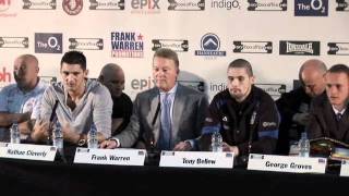 UNCUT  NATHAN CLEVERLY V TONY BELLEW O2 PRESS CONFERENCE FOR iFILM LONDON [upl. by Ailat]