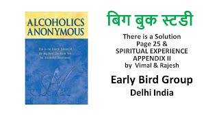 Big Book Study in Hindi Chapter 2 page 25 and Appendix II SPIRITUAL EXPERIENCE explanation [upl. by Barbaresi715]