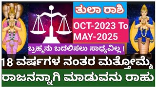 ರಾಹು ಕೇತುಗಳ ರಾಶಿ ಪರಿವರ್ತನೆ  18MONTHS TRANSIT ತುಲಾ ರಾಶಿಯ ಮೇಲೆ ಪ್ರಭಾವ atriputra007 rahu ketu [upl. by Ahsenac288]