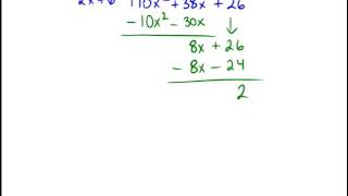 Polynomial long division Problem type 1 [upl. by Sivert]