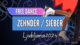 Gina ZEHNDER  Beda Leon SIEBER SUI  Junior Ice Dance Free Dance  Ljubljana 2024 [upl. by Jase315]