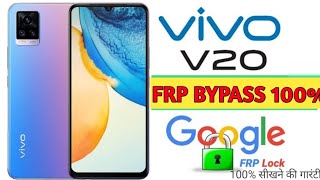 Vivo V20 FRP Bypass Android 13  Vivo V20 V2025 Google Lock Remove 100 working method ✅ without PC [upl. by Aseena]