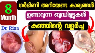 8 month Pregnancy Malayalamഗർഭകാലം എട്ടാം മാസംPregnancy Month By Month [upl. by Francyne]