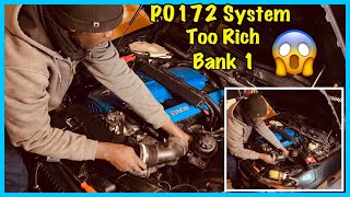 DIY HOW TO DIAGNOIS A P0172 SYSTEM TOO RICH BANK ENGINE CODE ON A E90 BMW [upl. by Malchus953]