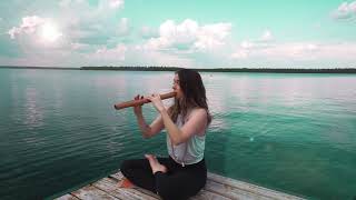 Lumira playing the Double Nova Flute  High Spirits Flute [upl. by Jonah]