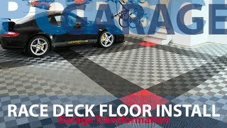 Race Deck Garage Floor Installation [upl. by Elston288]