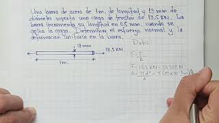 ESFUERZO Y DEFORMACIÓN Ejercicio 4 Stress amp Strain [upl. by Eustache]