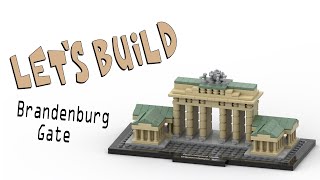 LEGO Architecture  21011  Brandenburg Gate Brandenburger Tor  Bricklink Studio [upl. by Cinnamon]