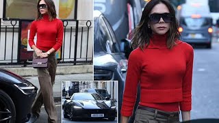 Victoria Beckham’s £227k Ferrari A Glimpse of Her Glamorous London Errands [upl. by Block]