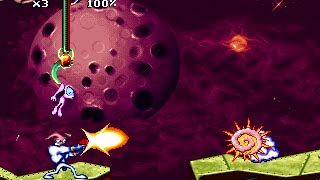 Earthworm Jim  PC MSDOS  Full Gameplay [upl. by Odrude]