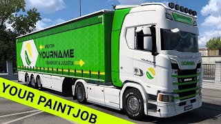 ETS 2  Dein eigenes Firmendesign  Your own Paintjob [upl. by Akins]