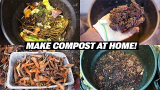 Compost Made Simple Create Rich Organic Compost at Home  Easy Gardening Tutorial [upl. by Amilah]