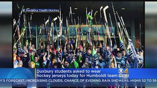 Duxbury Hockey Players Honor Humboldt Broncos [upl. by Arbmahs624]