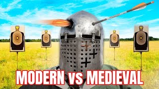 Modern Weapons Vs Medieval Helmet How will it hold up [upl. by Hamlin]