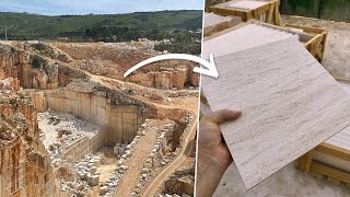 How Are Limestone Tiles Made Portuguese Flagstones [upl. by Nodnil]