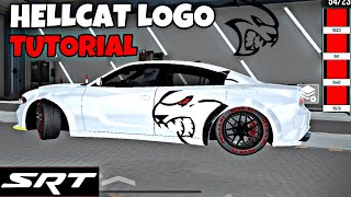 Dodge HELLCAT Logo tutorial  car parking multiplaye🔥 [upl. by Bunny398]