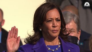 Kamala Harris takes oath as vice president of the United States [upl. by Aihsa]