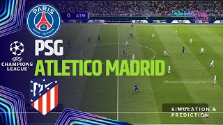 PSG  ATLETICO MADRID  Ligue des Champions de lUEFA eFootball Simulation [upl. by Irme]