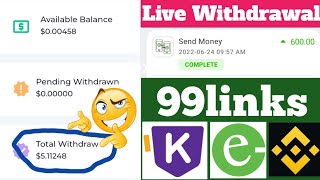 🤘Live Payment Proof Of 99links🤘  Esewa Earning Site  Khalti earning site  Paypal earning site [upl. by Shipley]