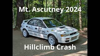 Ascutney 2024 Hillclimb Crash [upl. by Onaireves]