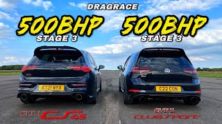 GOLF GTI EVOLUTION MK8 500HP CS45 Vs MK7 500HP EDITION 40 [upl. by Ban33]