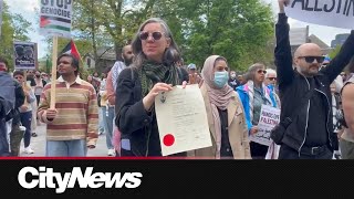 Student protesters UofT admin hold 2hour meeting [upl. by Anomer]