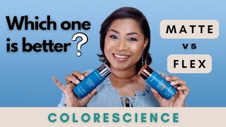 Part 5 Sunscreen Reviews  Colorescience SPF Matte vs Flex Sheri Approved [upl. by Anawaj]