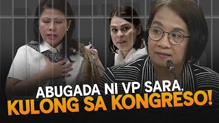 Kulong ang Abugada ni VP Sara Duterte matapos salungatin ang proceedings ng Kongreso kugnay sa [upl. by Olympium]